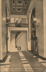 Vestibule and Entrance to Safe Deposit Vaults, First National Bank Postcard