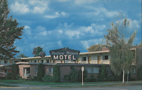 Hudson Manor Motel Longview, WA Postcard