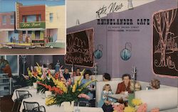 The New Rhinelander Cafe Postcard