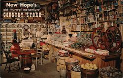 New Hope's Old "Turn-of-the-century" Country Store Postcard