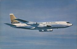 Continental's Golden Jet Boeing 720B Postcard