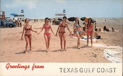 Greetings from Texas Gulf Coast Postcard Postcard Postcard