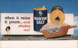 When It Rains It Pours... And Shakes Too! Morton Salt Postcard