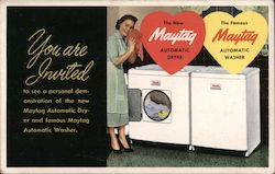 Maytag Automatic Washer and Dryer Postcard