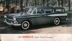 1959 Rambler Super Cross Country Cars Postcard Postcard Postcard