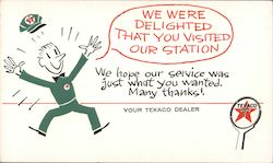 We Were Delighted That You Visited Our Station Your Texaco Dealer Postcard