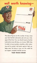 Your Texaco Dealer Oil Change Reminder Card Postcard