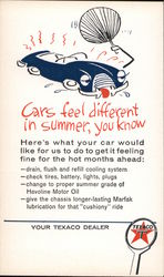 Texaco Summer Ad Postcard