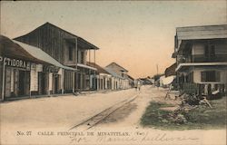 Calle Principal Minatitlan, Mexico Postcard Postcard Postcard