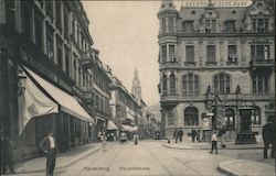 Hauptstrasse, Old Town Heidelberg, Germany Postcard Postcard Postcard