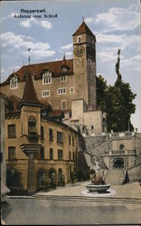 Ascent to the Castle Rapperswil Switzerland Postcard Postcard Postcard