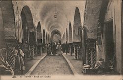 93 TUNIS - Souk des Etoffs Tunisia Africa Postcard Postcard Postcard