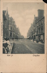 high St. Croydon England Postcard Postcard Postcard