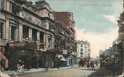 Looking Along Oxford Street London, England Postcard Postcard Postcard