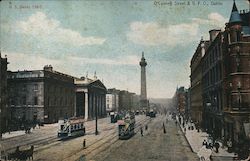 O'Connell Street & G.P.O. Postcard