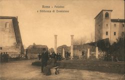 Palatino e Biblioteca di Domiziano Postcard