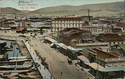 Athens view of Piraeus Postcard