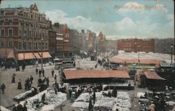 View of Market Place Nottingham, England Postcard Postcard Postcard