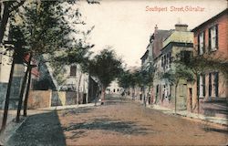 Looking Along Southport Street Postcard