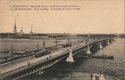 ST. PETERSBOURG. Pont Trotsy. Fortresse St. Pierre et Paul Postcard