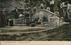 A Chinese Burial La Boca, Panama Postcard Postcard Postcard