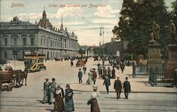 Unter den Linden mit Zeughaus Postcard