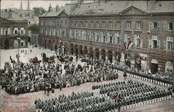 Metz, Stadthaus und Paradeplatz Postcard