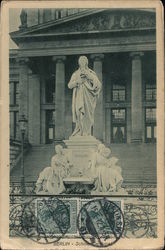 Schiller Monument Berlin, Germany Postcard Postcard Postcard