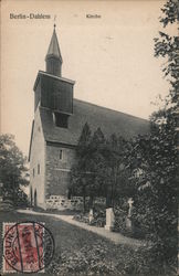 St. Anne's Church, Dahlem Village Postcard