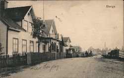 Residential Street Berga, Sweden Postcard Postcard Postcard