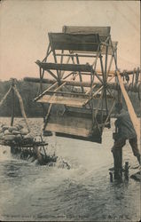 A Water Wheel at Tamagawa Tokyo, Japan Postcard Postcard Postcard