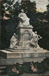 Richard Wagner Monument Berlin, Germany Postcard Postcard Postcard