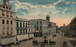 Habana: Plaza de las Ursulinas y Calle Egido Postcard