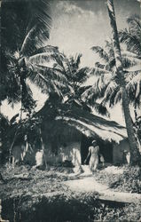 Indian Hut, Trinidad Postcard