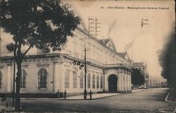 Dois Palacios: Municipal e do Governo Estadual São Paulo, Brazil Postcard Postcard Postcard