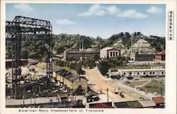 American Navy Headquarters at Yokosuka Japan Postcard Postcard Postcard