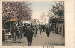 Cherry Blossom at Mukojima, Tokyo Japan Postcard Postcard Postcard