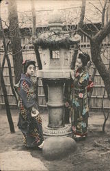 Two Geishas Postcard