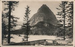 View from Lake McDonald Lodge Glacier National Park, MT Postcard Postcard Postcard