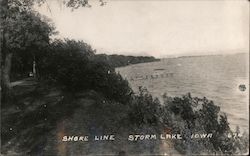 Shore Line Storm Lake, IA Postcard Postcard Postcard