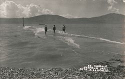 Pier - Kids Playing in Lake Chapala Mexico J. Gonzalez Postcard Postcard Postcard