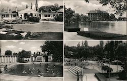 Views of the water park in Hajdúszoboszló, Hungary Postcard