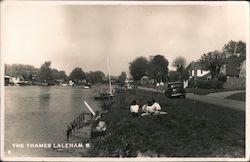 Laleham Village on the River Thames Postcard