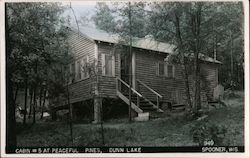 Cabin #5 at Peaceful Pines, Dunn Lake Spooner, WI Postcard Postcard Postcard