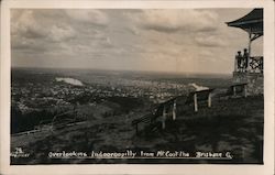 Overlooking Indooroopilly from Mt. Coot-tha, Brisbane Q. Australia Postcard Postcard Postcard