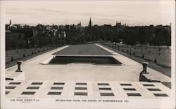 City From The Shrine of Remembrance Postcard