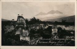 Ruins Behind Iglesia San Francisco, Volcán de Fuego Antigua, Guatemala Central America Postcard Postcard Postcard