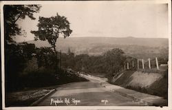 Pindale Road into Hope, Derbyshire Postcard