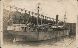 USS Iowan - The Jitney - WWI Postcard