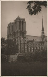 Notre Dame from the Garden of Saint-Julien-le-Pauvre Postcard